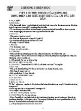 Giáo án Vật lý Lớp 9 - Tuần 1+2